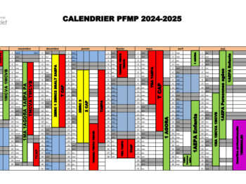 Calendrier des PFMP 2024/2025