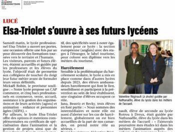 Article sur la Journée Porte Ouverte du lycée